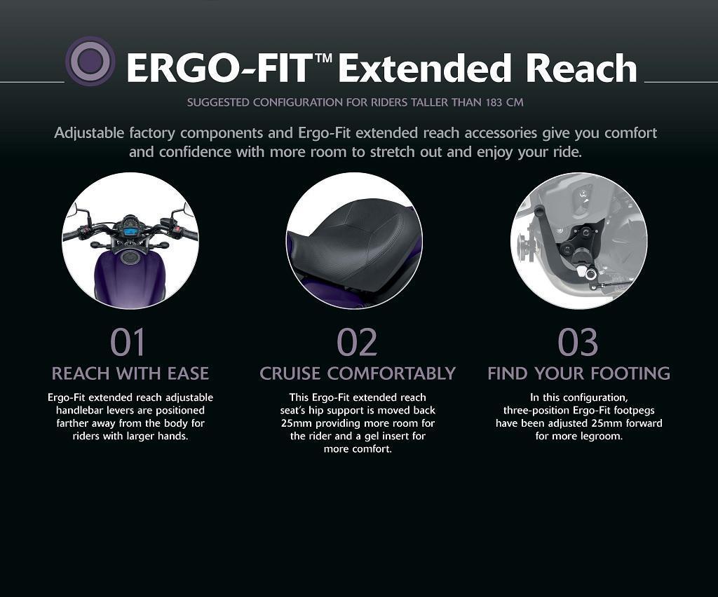 ERGO-FIT™ megnövelt elérési távolságú ergonomikus készlet (Vulcan S)