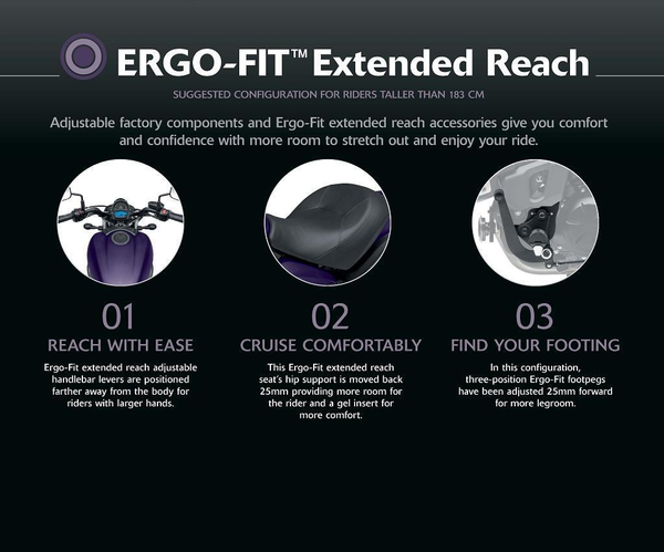 ERGO-FIT™ megnövelt elérési távolságú ergonomikus készlet (Vulcan S)