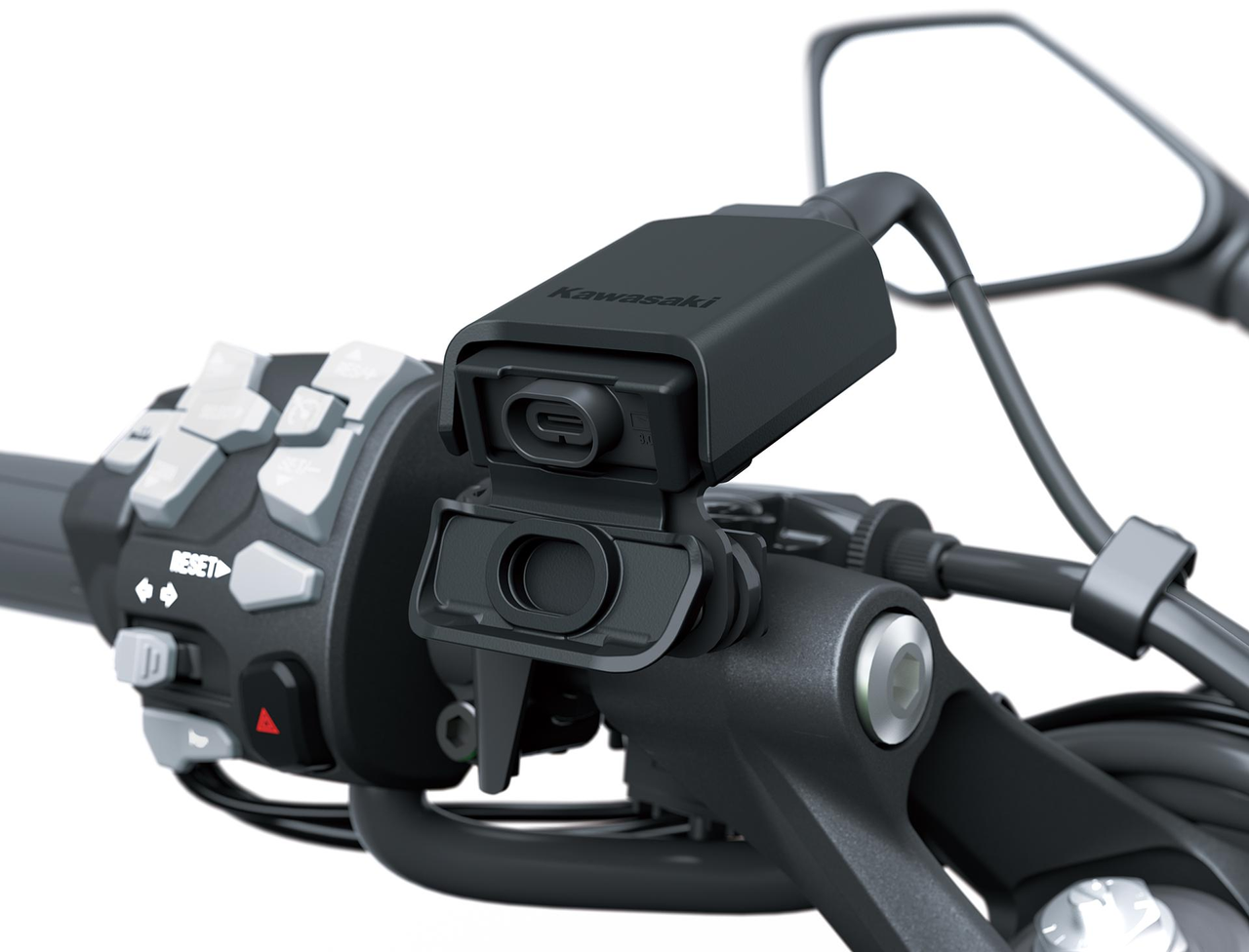 Kormányra szerelt USB-C csatlakozó