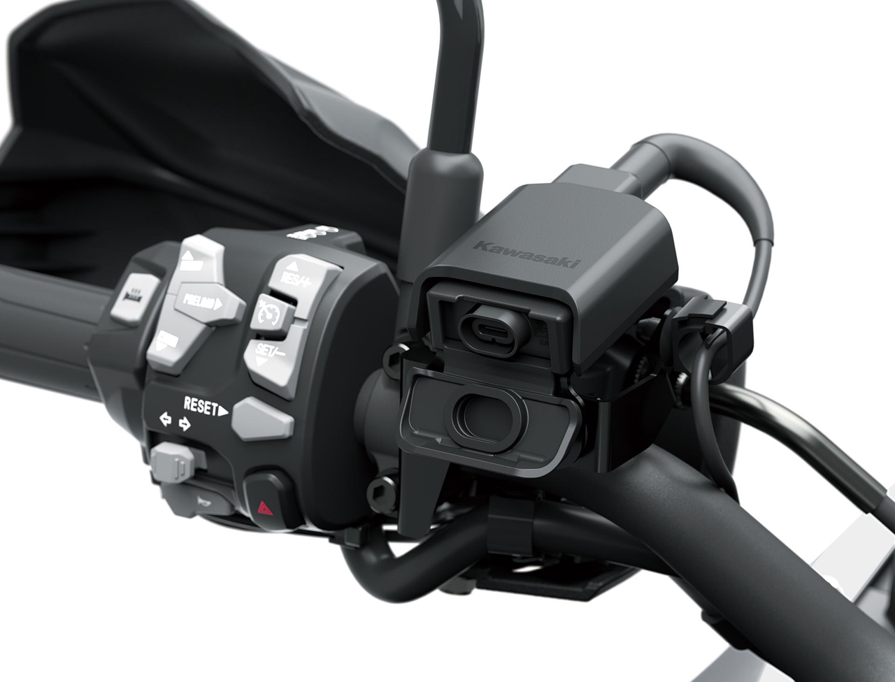 Kormányra szerelt USB-C csatlakozó