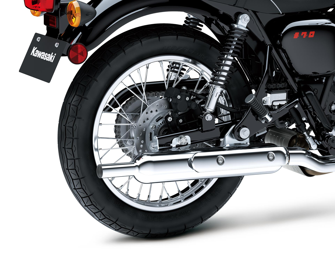 Kawasaki prémium minőségű rozsdamentes acél kipufogódob